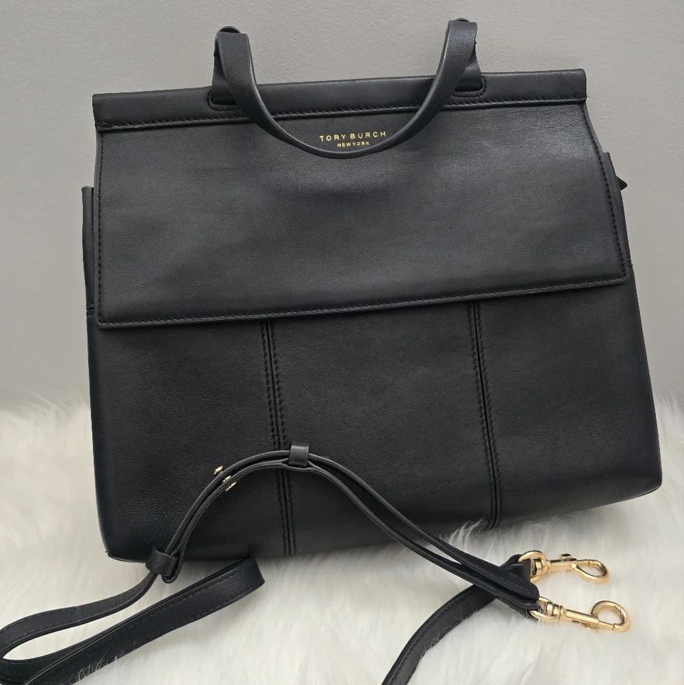 Tory Burch Black Leather Bag - Picture 3 of 11